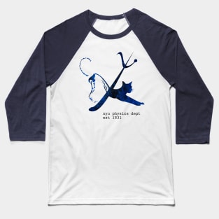 Starry Schrödinger's Cat Baseball T-Shirt